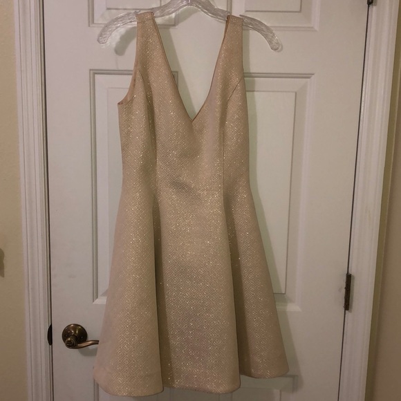 ERIN FETHERSTON Veronica Bow Back Metallic Dress - Picture 3 of 8